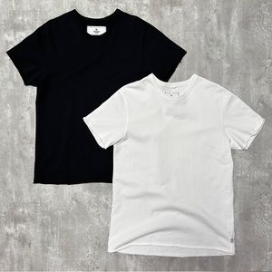 Reigning Champ LIGHTWEIGHT TERRY CUT-OFF T-SHIRT tee bundle white black medium